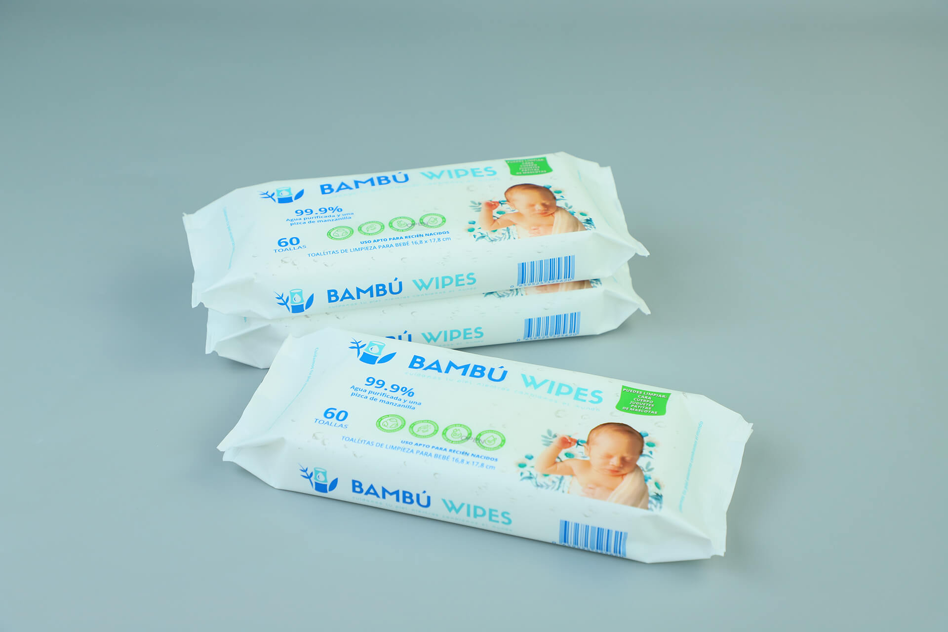 Baby Water Wipes toallitas de bebé – 120 unidades – Ecleanchile